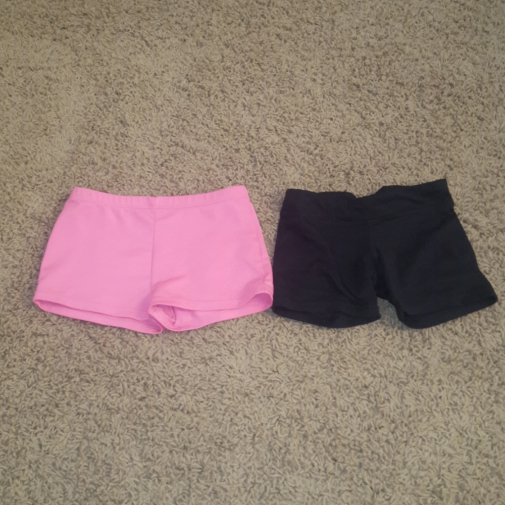 Pink and Black shorts
